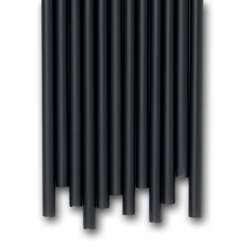 Szívószál BIO fekete 8mm 23cm 200 db/csomag 2400db/karton