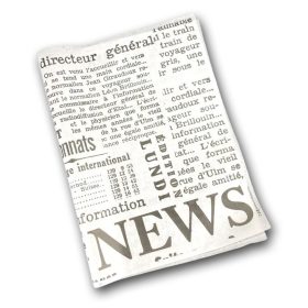 Zsírpapír 30x30cm, újságpapír mintás 200db/csomag