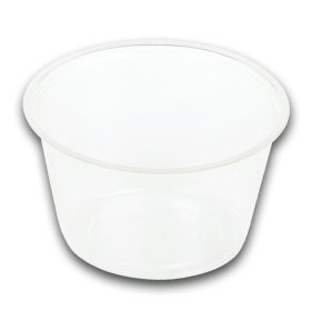   Naturesse PLA egy adagos tálka, átlátszó (ø 7,0 x 4,0 cm; 90 ml) 100db/csomag 2000db/karton