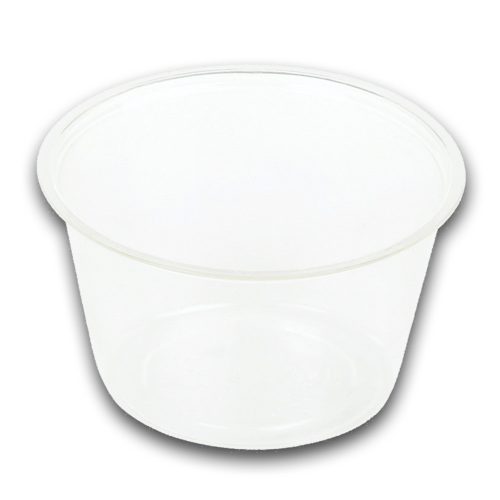 Naturesse PLA egy adagos tálka, átlátszó (ø 7,0 x 4,0 cm; 90 ml) 100db/csomag 2000db/karton