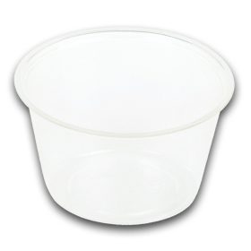   Naturesse PLA egy adagos tálka, átlátszó (ø 7,0 x 4,7 cm; 120 ml) 100db/csomag 2000db/karton