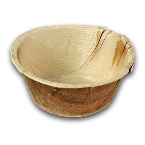 Naturesse pálmalevél mély, kerek tál (ø 14,2 x 6,0 cm; 500 ml) 25db/csomag 100db/karton