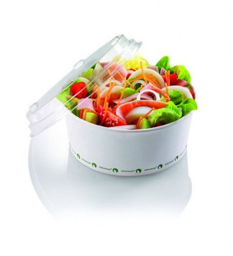 Salátás papírtál 800 ml, logóval ellátott - Naturesse *11435
