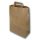 Szalagfüles papírtáska, barna 26+12x36 cm 250db/karton