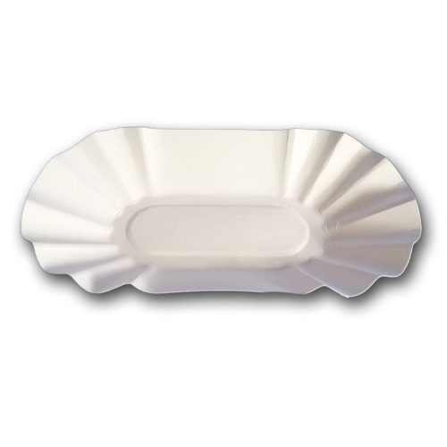 Papírtálca ovális kicsi krumplis 10x17cm 250db/csomag 2000db/karton