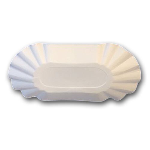 Papírtálca ovális nagy krumplis 10x20cm 250db/csomag 1000db/karton
