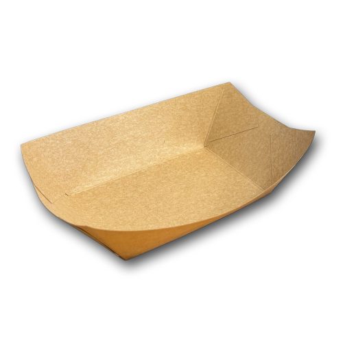Papírcsónak közepes kraft 20x14x5cm barna 800ml 100db/csomag 1100db/karton
