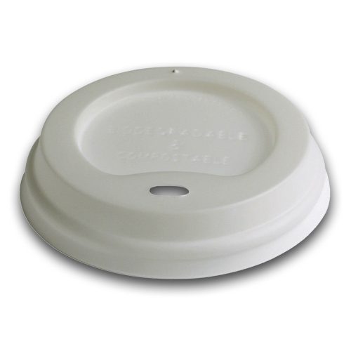 Naturesse CPLA pohárfedél, fehér (ø 6,0 cm)  50db/csomag 500db/karton
