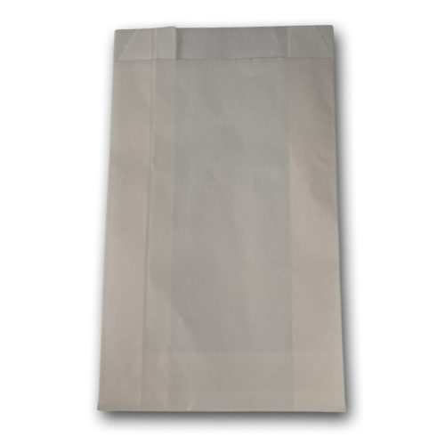 Papírtasak 120+45x220 mm  0,5 kg-os, fehér, ablak nélküli  2000db/karton