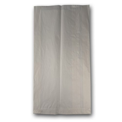 Papírtasak  230+60x450 mm 2 kg-os, fehér, ablak nélküli 1000db/karton