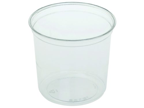 Salátás tál PLA, 500 ml (12,1 x 7,3 cm), átlátszó - Naturesse *16406