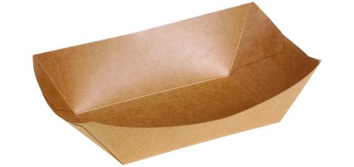 Street food csónak 800 ml (13,7 x 8,6 x 5,2 cm) PLA bevonatttal - Naturesse *16531
