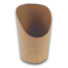   Naturesse papír Wrap tároló pohár PLA bevonattal, barna (ø 8,5 / 6,0 x 12,0 cm; 360 ml) 50db/csomag 1000db/karton