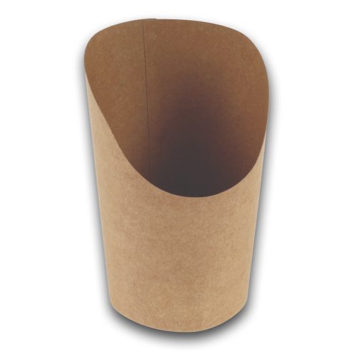 Naturesse papír Wrap tároló pohár PLA bevonattal, barna (ø 8,5 / 6,0 x 12,0 cm; 360 ml) 50db/csomag 1000db/karton