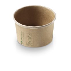   Fagylaltos pohár 120 ml  (7,5 x 4,5 cm), papír+PLA, barna - Naturesse *17902