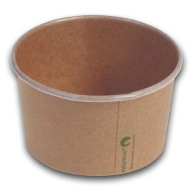   Naturesse papír fagylaltos pohár PLA bevonattal és Naturesse nyomtatással, (ø 10,5 x 6,0 cm; 340 ml) 50db/csomag 500db/karton