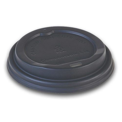 Naturesse CPLA pohárfedél, fekete (ø 8,0 cm)  50db/csomag 1000db/karton