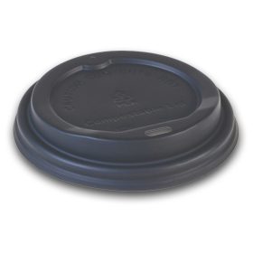   Naturesse CPLA pohárfedél, fekete (ø 9,0 cm)  50db/csomag 1000db/karton