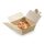 Foodbox, bambusz PLA bevonattal 1100 ml (15,0 x 15,0 x 6,5 cm) foganytúval - Naturesse - kifutó termék *19600