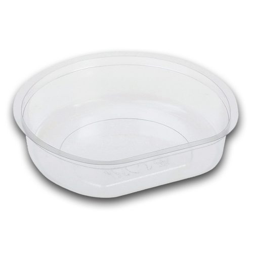Naturesse PLA betétes tálka, átlátszó (ø 9,4 x 2,2 cm; 100 ml) 50db/csomag 1000db/karton