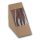 Naturesse papír szendvicsdoboz PLA bevonattal és PLA ablakkal, barna (12,5 x 7,2 cm) 25db/csomag 500db/karton
