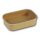 Naturesse papír négyszögletes tál PLA bevonattal, barna (17,3 x 12,0 x 4,0 cm; 500 ml) 50db/csomag 300db/karton