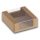 Naturesse papír elviteles doboz PLA bevonattal és PLA ablakkal, barna (11,0 x 11,0 x 4,0 cm) 25db/csomag 500db/karton