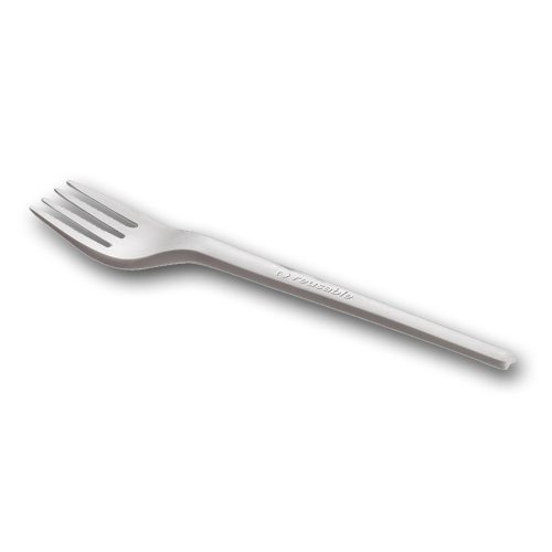 Naturesse CPLA többször használható villa, fehér (16,8 cm)  50db/csomag 1000db/karton