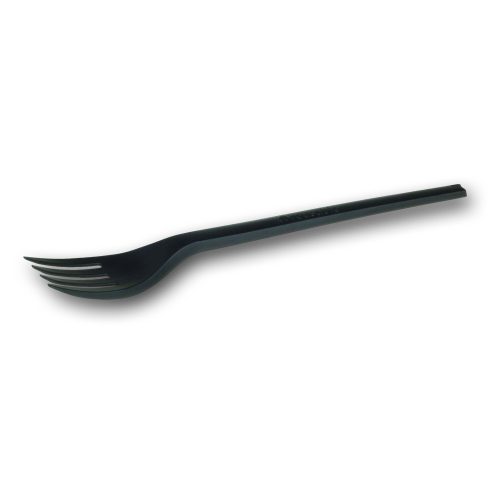 Naturesse CPLA többször használható villa, fekete (16,8 cm)  50db/csomag 1000db/karton