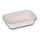Naturesse cukornádrost elviteles ételtároló tál, fehér (20,5 x 13,0 x 5,6 cm; 650 ml; 1-részes) 125db/csomag 500db/karton