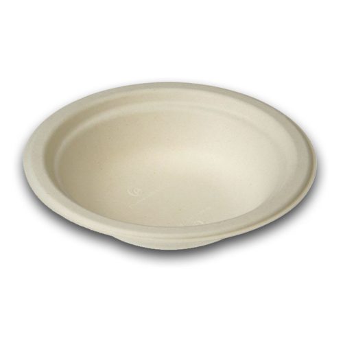 Naturesse cukornádrost kerek tál, fehér (ø 16,0 x 3,0 cm; 300 ml, peremmel)  50db/csomag 500db/karton