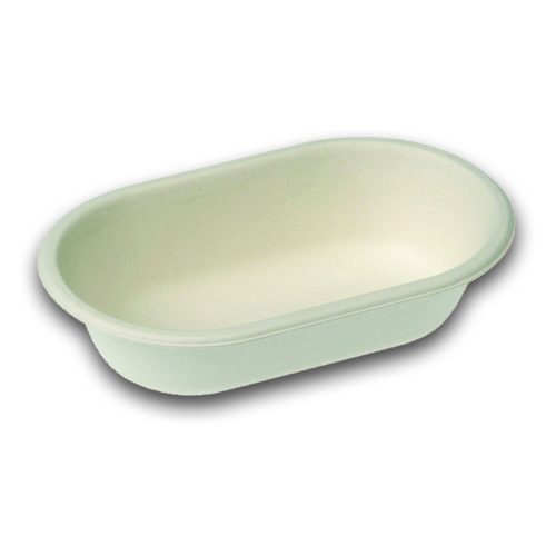 Naturesse cukornádrost mély tál, fehér (18,0 x 11,0 x 4,3 cm; 320 ml) 50db/csomag 500db/karton