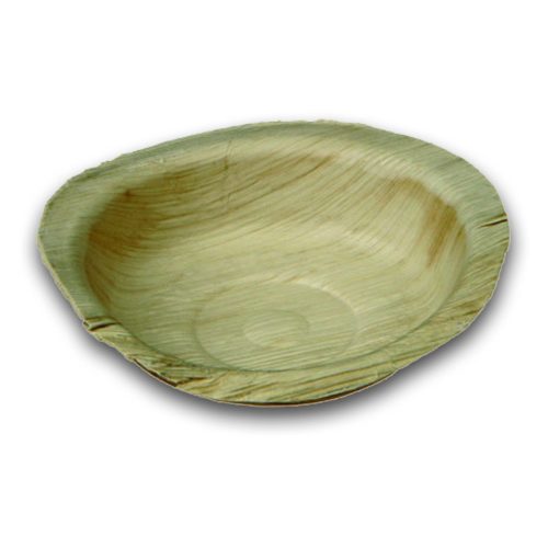 Naturesse pálmalevél kerek szószos tál (ø 12,0 x 2,5 cm; 150 ml; peremmel) 25db/csomag 200db/karton