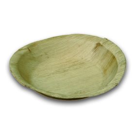   Naturesse pálmalevél kerek tányér (ø 20,0 x 2,5 cm; peremmel) 25db/csomag 100db/karton