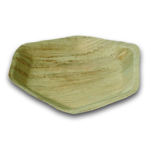 Naturesse pálmalevél hatszögletű tányér (24,0 x 2,5 cm) 25db/csomag 100db/karton