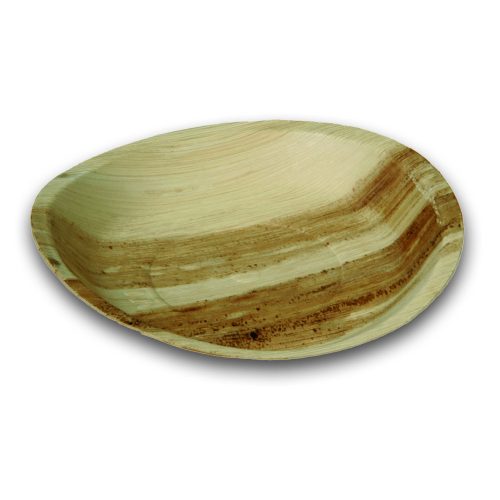 Naturesse pálmalevél kerek tányér (ø 24,0 x 3,0 cm; peremmel) 25db/csomag 100db/karton