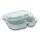 Naturesse cukornádrost elviteles ételtároló tál fedéllel, fehér (24,0 x 15,4 x 4,0 cm; 440 / 240 ml; 2-részes) 50db/csomag 200db/karton