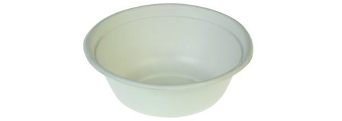 Cukornád tányér leveses 500 ml (15,5 x 5,5 cm; perem nélkül), fehér - Naturesse *N394