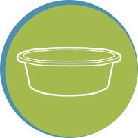 Pálmalevél tányér, tálca